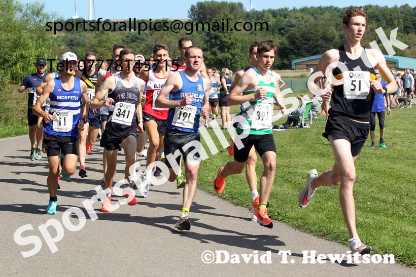 Senior Mens 2021 NECAA Road Relay Champs., Hetton Lyon Country Park, Hetton le Hole, County Durham. Photo: David T. Hewitson/Sports for All Pics